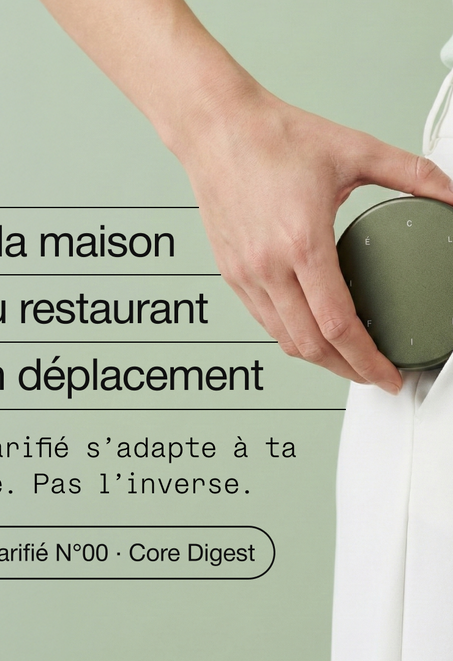 Pilulier portable clarifié